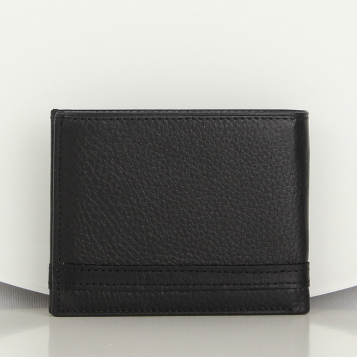 Zoozie Bags Billetera de Cuero Genuino Negra